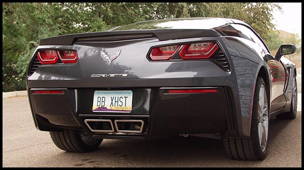 B&B 2014 + C7 Corvette Bullet Exhaust System, Dual SPEEDWAY TIPS